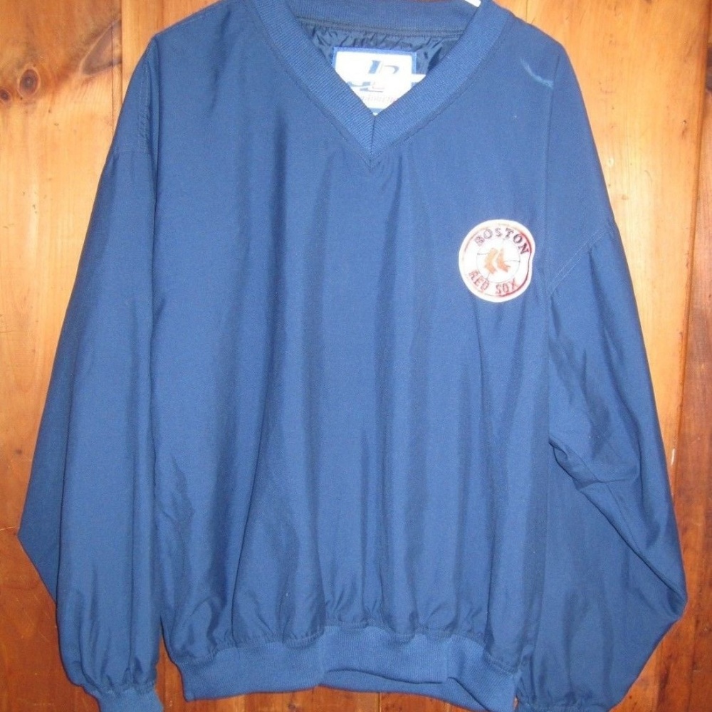 Boston Red Sox Logo Athletic Pull Over  Jacket